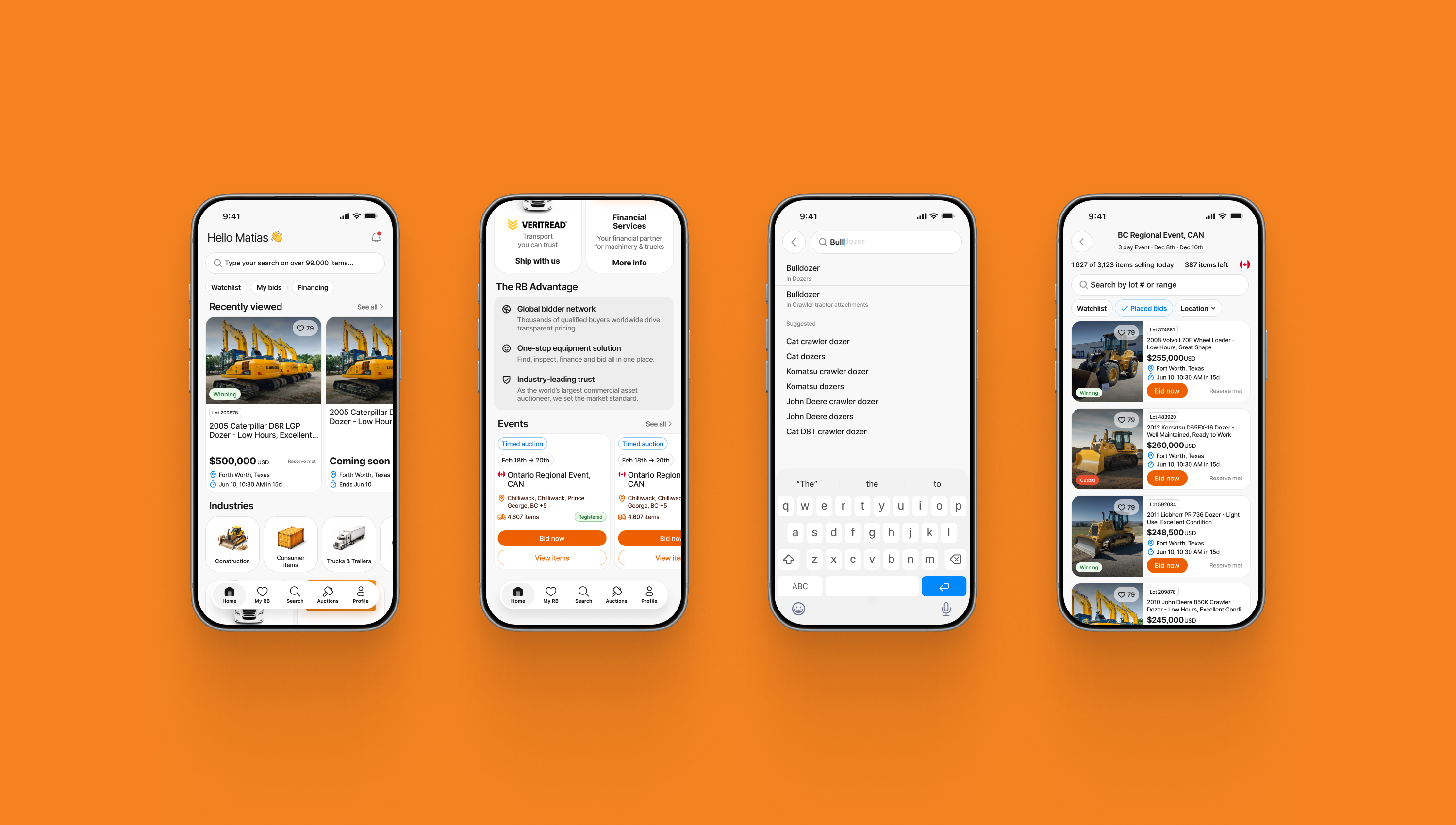 Home and search experience